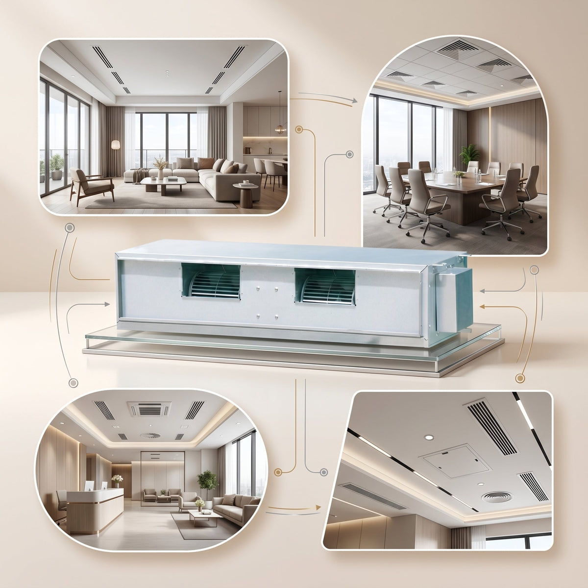 Daikin Ducted Split Air Conditioner 2.0 Ton 7.0 kW 2.6 HP 24,000 Btu/h FDMRN25AV1KU / RR25AV1KU