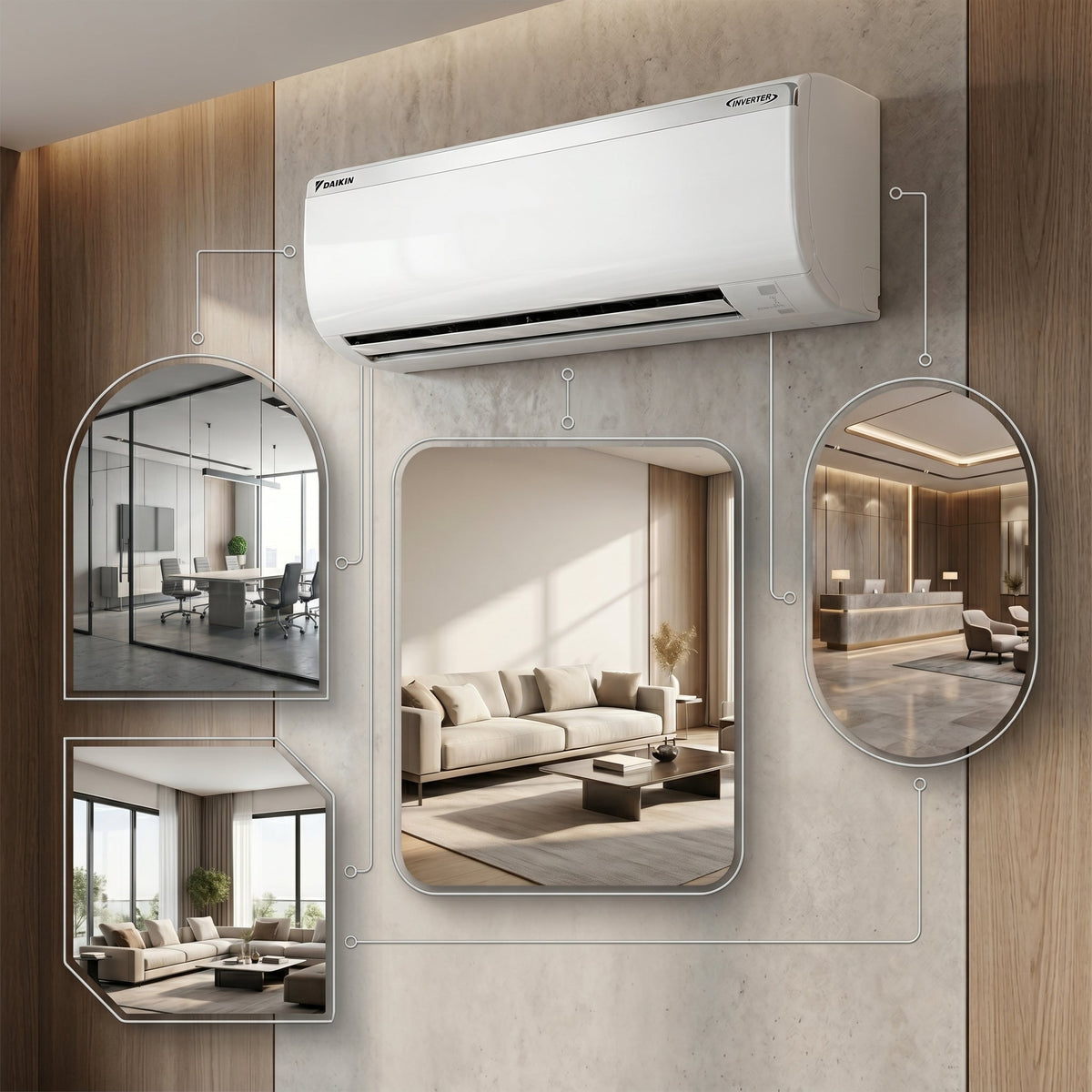 Daikin 2.0 Ton FTKF24TVMTZK / RKFG24TVMTZK Wall Split Series