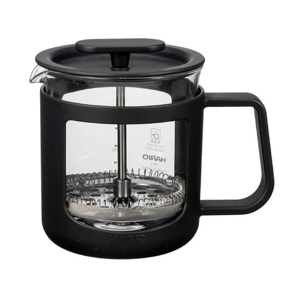Hario Coffee French Press CPU-2-B Heat Resistant Glass 300ml: Polypropylene, Stainless Steel