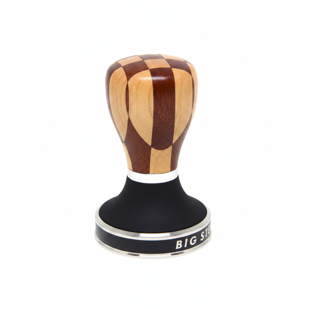 Pullman Checkerboard Barista Handle with Big Step Base, MK II 440C
