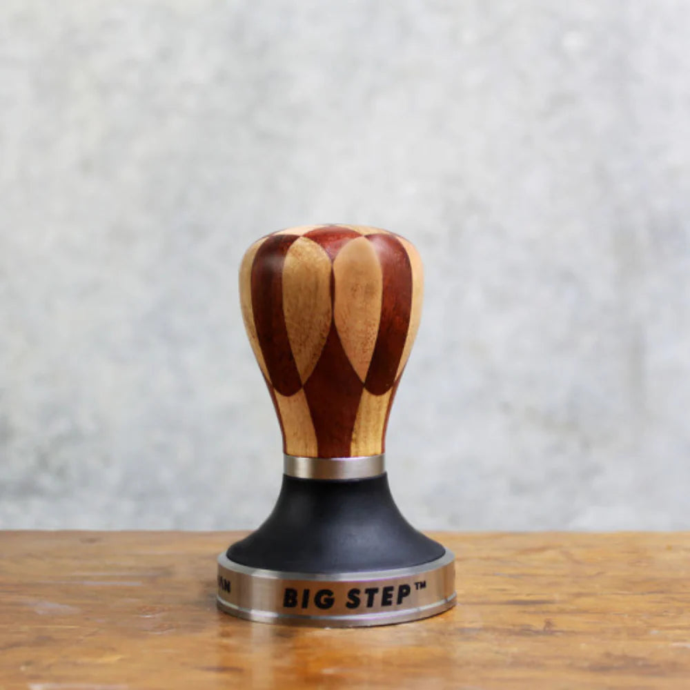 Pullman Checkerboard Barista Handle with Big Step Base, MK II 440C
