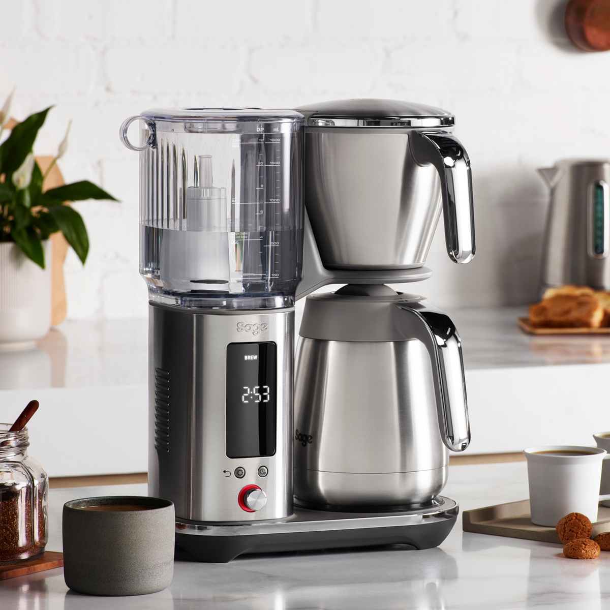 Sage SDC465BSS4GUK1: The Luxe Brewer™ Thermal Stainless Steel