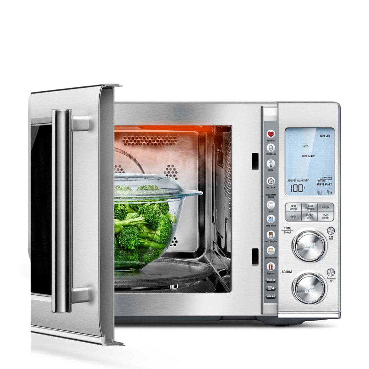 Sage SMO870BSS4GEU1 3 in 1 Combi Wave Microwave 34 L / 1000 W, Stainless Steel