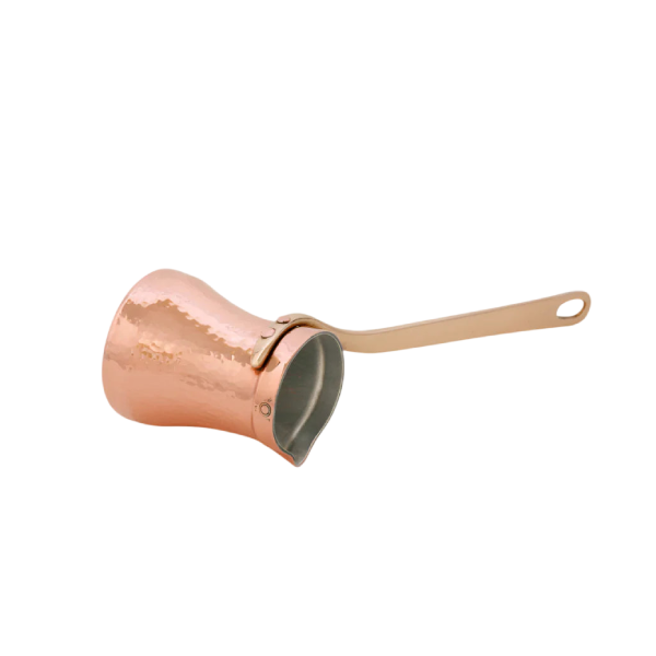 SOY Copper Cezve Turkish Coffee Pot Silver Lining – Right Handed C3