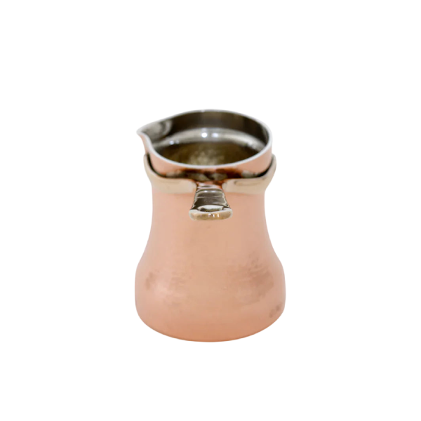 SOY Copper Cezve Turkish Coffee Pot Silver Lining – Right Handed C1