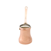 SOY Copper Cezve Turkish Coffee Pot Silver Lining – Right Handed C1