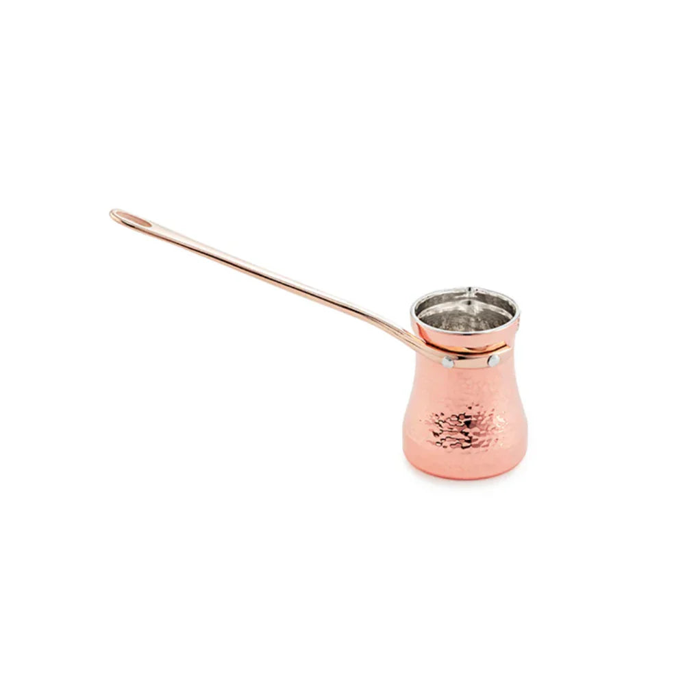 SOY C1 Copper Turkish Coffee Pot - Tin Lining Inside, Right 140ml Medium