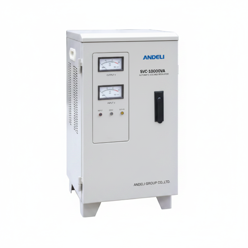 Andeli Voltage Stabilizer SVC 10000 VA 10 KW Single (1) Phase 110V Stand