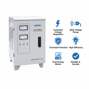 Andeli Voltage Stabilizer SVC 5000 VA 5 KW Single (1) Phase 110V Stand