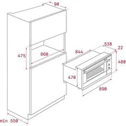 TEKA HSF 900 Multifunction Oven with HydroClean Cleaning System in 90 cm