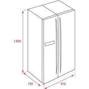 TEKA Side By Side Refrigerator  RMF 75920 SS ME  Fridge Freezer