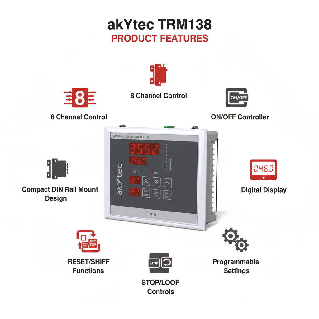 Akytec Multi Channel On-Off Controller TRM138