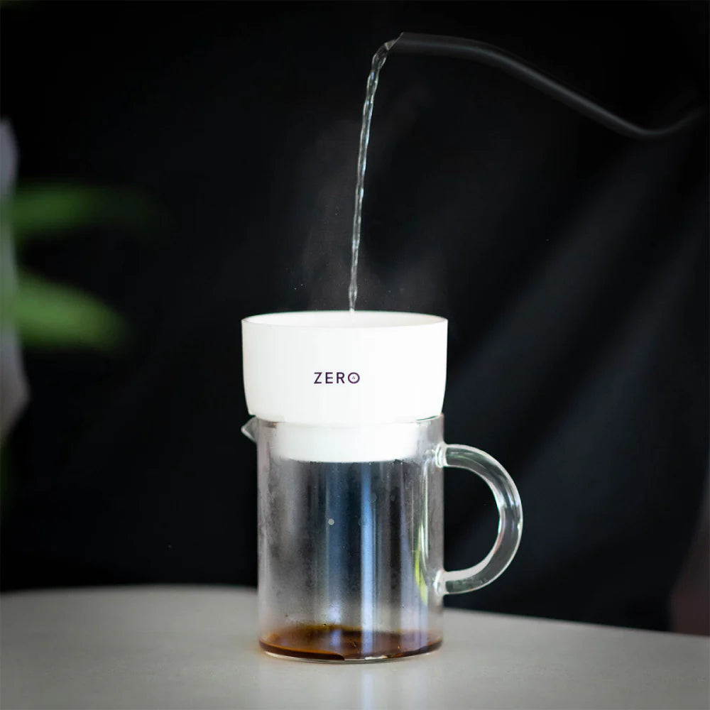 Trinity Zero Coffee Press, Portable Manual Coffee Brewer, White, 8 oz – Compact Espresso & Coffee Maker for Travel, Camping, and Home Use