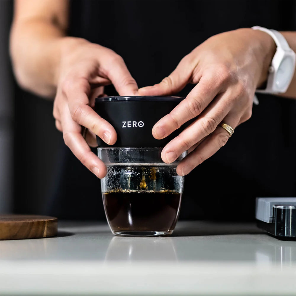 Trinity Zero Coffee Press, Portable Manual Coffee Brewer, Black, 8 oz – Compact Espresso & Coffee Maker for Travel, Camping, and Home Use