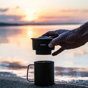 Trinity Zero Coffee Press, Portable Manual Coffee Brewer, Black, 8 oz – Compact Espresso & Coffee Maker for Travel, Camping, and Home Use