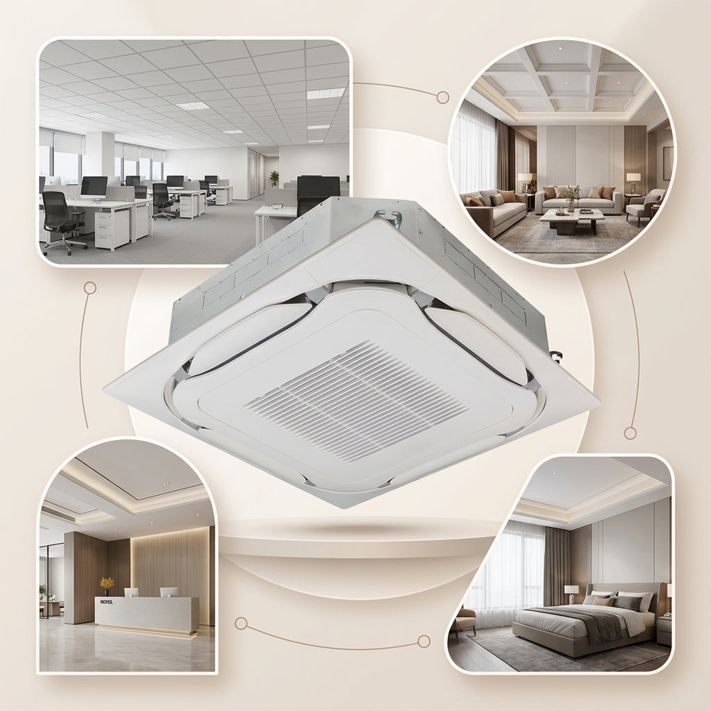 Daikin Cassette Splits for VRV Systems 3.0 Ton 10.6 kW 4.0 HP 36,000 Btu/h FXFSQ100ARV1 White