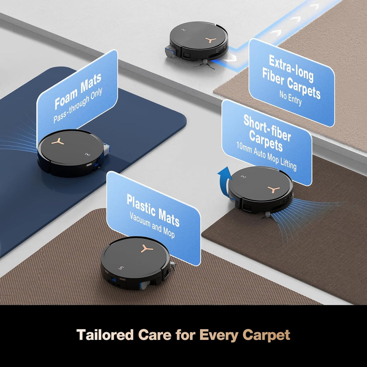 ECOVACS DEEBOT X8 PRO Omni Robot Vacuum and Mop, OZMO Roller Instant Self-Washing Mopping,18000Pa Suction Hot Water Mop Washing, Auto Cleaning Solution Adding, Hot Air-Drying, Self-Emptying