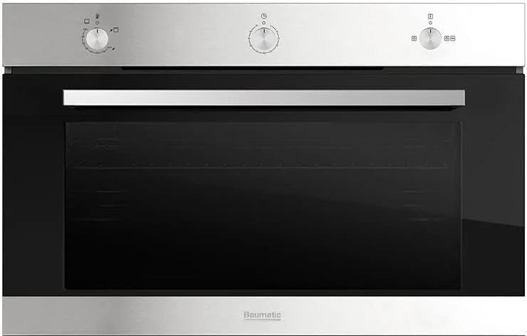 Baumatic BMEO96G3BL Built-in Fan-Assisted 90cm Gas Oven with Grill