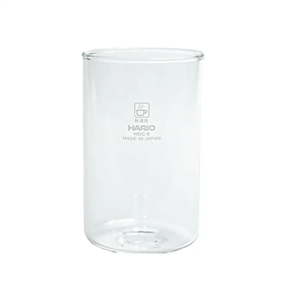 Replacement Hario cold dripper glass bowl made of high-quality heat-resistant glass for slow-drip coffee systems.