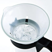 Hario V60 glass iced coffee maker with a 700ml capacity, featuring a clear glass carafe