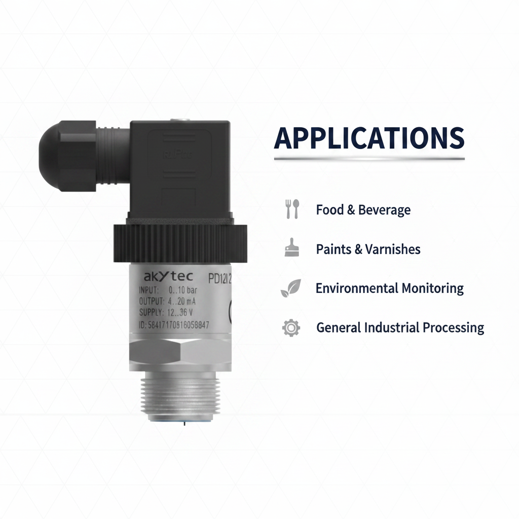 Akytec Pressure Transmitter PD121 for Viscous and Pasty Media