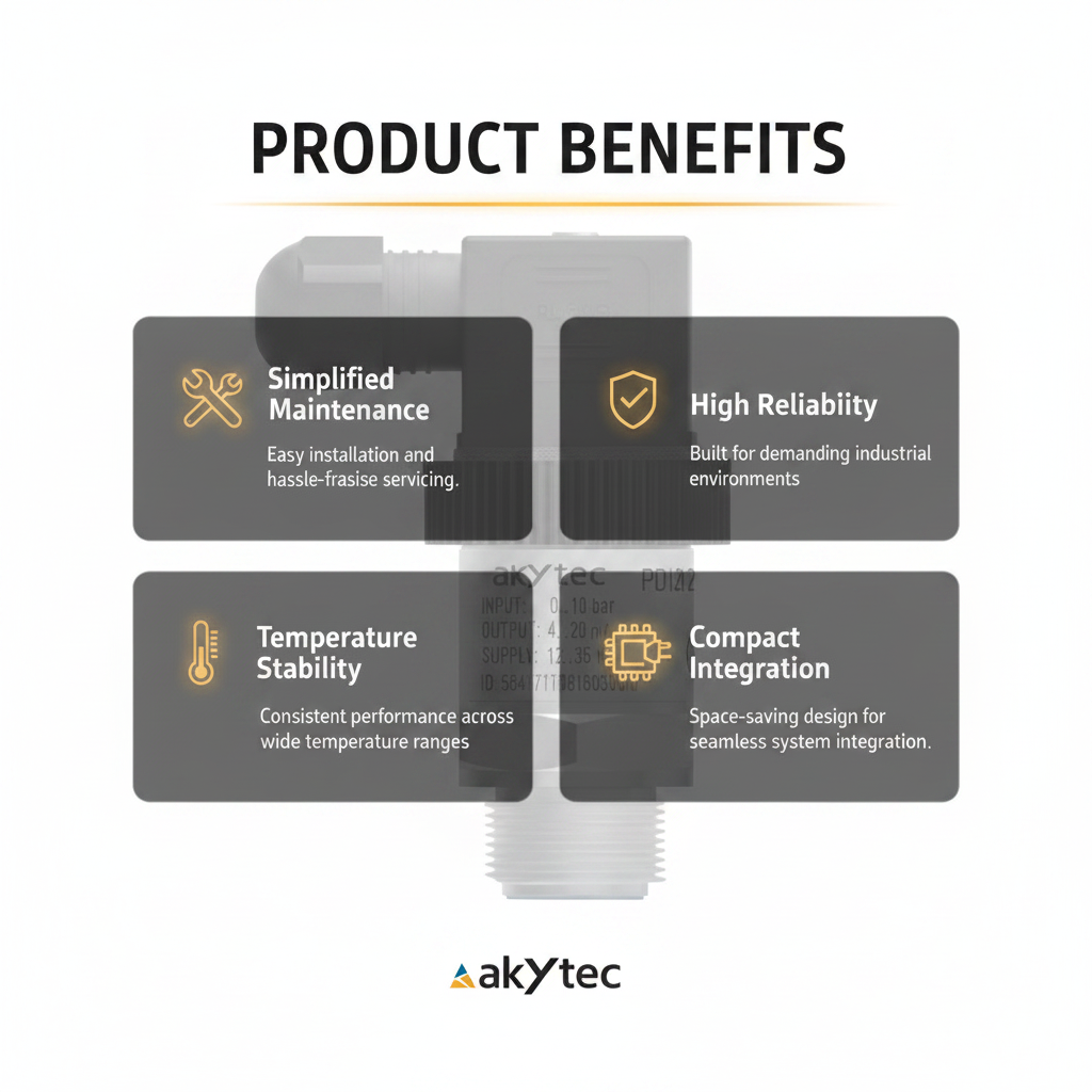 Akytec Pressure Transmitter PD121 for Viscous and Pasty Media