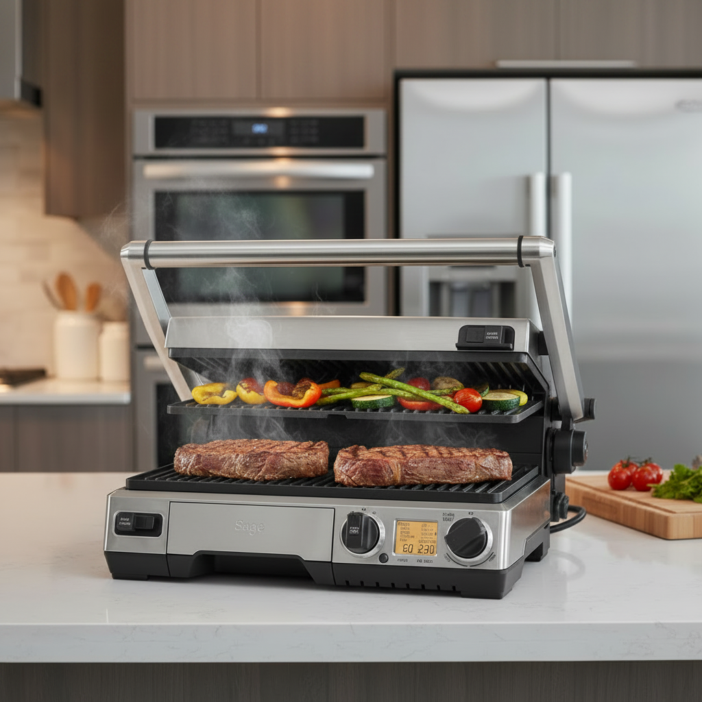 Sage BGR840BSS the Smart Grill™ Pro Brushed Stainless Steel